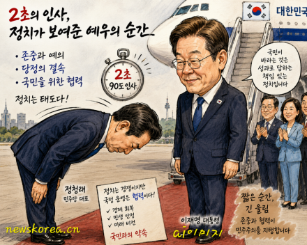[사설] 정청래 민주당 대표의 90도 인사, 정치가 보여준 예우의 순간